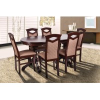 Стіл обідній Оскар Люкс (160+2*40)/90 т.горіх ---