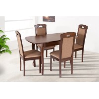 Стіл обідній Кантрі (930+300)*670, горіх темн.