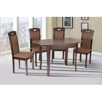 Стіл обідній Даллас (930+300)*670, горіх темн.