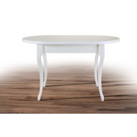 Стіл обідній Твіст (1260+340)*810, білий