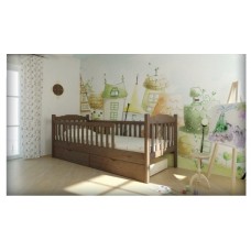 Ліжко Юніор з двома заборами, 900*2000, вільха---