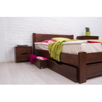 Ліжко Айріс з ящиками 1400*2000 темн. горіх