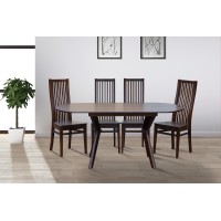 Стіл обідній Брайтон (1290+340)*810, горіх темн.