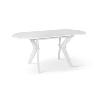 Стіл обідній Брайтон (1290+340)*810, білий