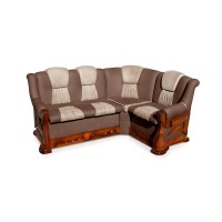 М"який куток Каприз 175*130 (Brown+Beige) горіх