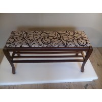 Банкетка з полкою Сієста New 1100, біла/Німфа 1а