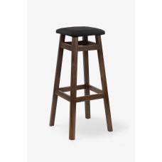 Табурет БАРНИЙ КВАДРАТНИЙ М'ЯКИЙ (80 см), темн.гор