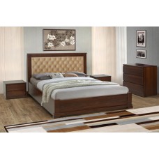 Ліжко Арізона 1600*2000,тем.горіх (116),беатрис 03