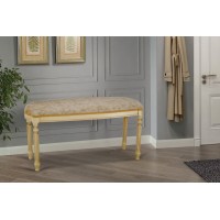 Банкетка 900 Сицилія, слонова кістка+золот патина