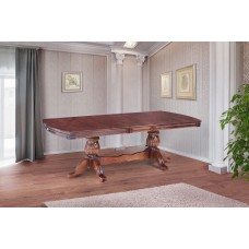 Стіл обідній Цезарь 200(+40)*100, темний горіх