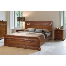 Ліжко Шопен 1800*2000, тем. горіх ( 276 )