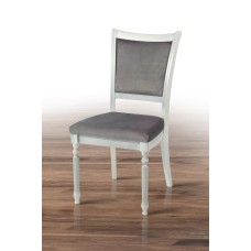 Стілець Сицилія, білий+срібна патина