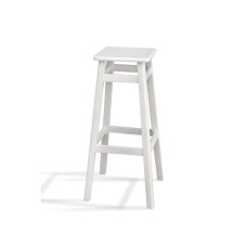 Табурет БАРНИЙ КВАДРАТНИЙ (80 см), білий