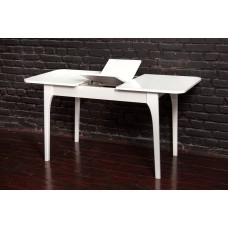 Стіл Фієста (110+35)*70, білий/білий