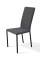 Стілець Соло, метал чорний/ тканина сіра