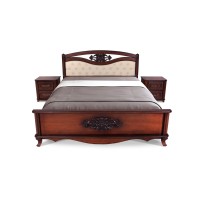 Ліжко Грація 1600*2000, темн горіх з патиною