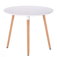 Стіл обідній СІРІУС (Китай) MDF (D=80cm), білий