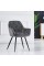 Крісло Парадіз HC-R18, чорний/ велюр сірий