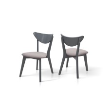 Стілець Лукас м'який, сірий/сіра тканина