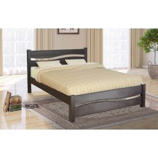 Ліжко Хвиля 1200*2000, горіх темний