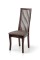 Стілець Жасмін, горіх темн/коричнева ткан