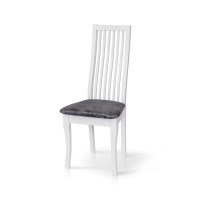 Стілець Жасмін, білий/сіра тканина