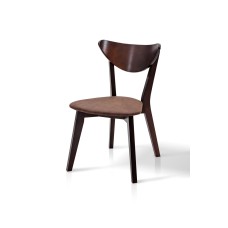 Стілець Лукас м'який, горіх темн/коричнева ткан