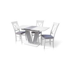 Стіл Крафт білий/урбан лайт