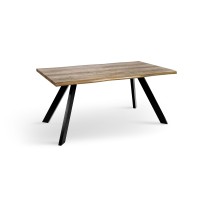 Стіл Метрополь, (160*90), чорний/штучний шпон MDF