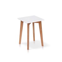 Табурет Модерн, білий/натуральний