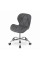 Стілець офісний Роккі, шкірзам сірий