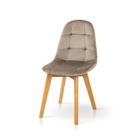 Стілець ІРИС, велюр пісочний