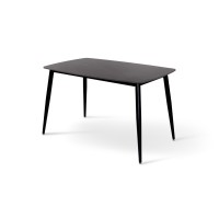 Стіл КИПАРИС 120*80, чорний/ чорний мармур