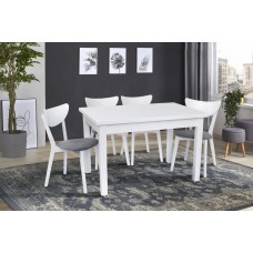 Стіл обідній Бронкс 120(+40+40)*80, білий