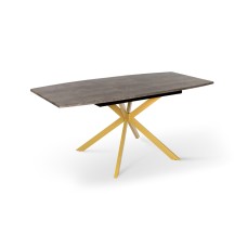 Стіл Річард 140(+40)*85 золото /плів Юпітер---