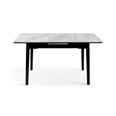 Стіл Нептун XS-1309, 110/140*75 чорний/керам бетон