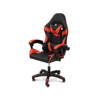 Крісло геймерське Слім, чорний/червоний