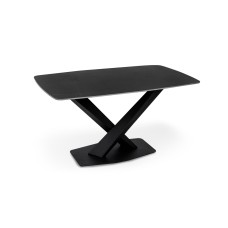 Стіл БІНГО 140*80,  кераміка чорний мармур