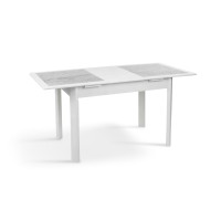 Стіл обідній Делі (1150+390)*740, білий