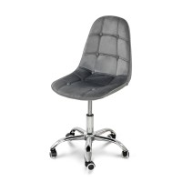 Стілець офісний Марсель, велюр сірий