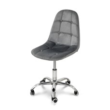 Стілець офісний Марсель, велюр сірий
