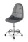 Стілець офісний Марсель, велюр сірий