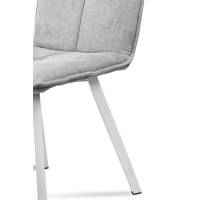 Стілець Трініті, метал чорний/ тканина світ-сіра--