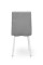 Стілець Трініті, метал білий/тканина світло сіра