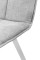 Стілець Тетріс, метал білий/ тканина світло сіра