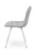 Стілець Софт, метал білий/ тканина світло сіра