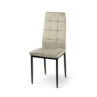 Стілець Айс, чорний/велюр пісочний