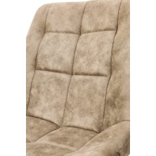 Стілець Крокус чорний / мікрофібра капучіно