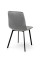Стілець Некст, чорний/велюр сірий