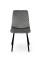 Стілець Некст, чорний/велюр сірий